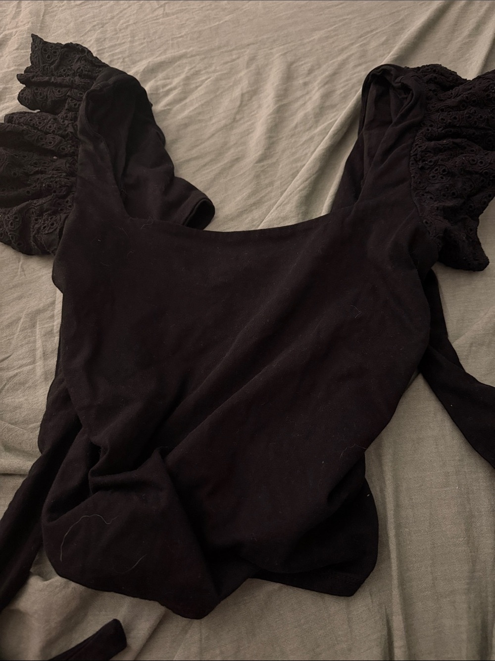 Express Black Scoop Neck Top